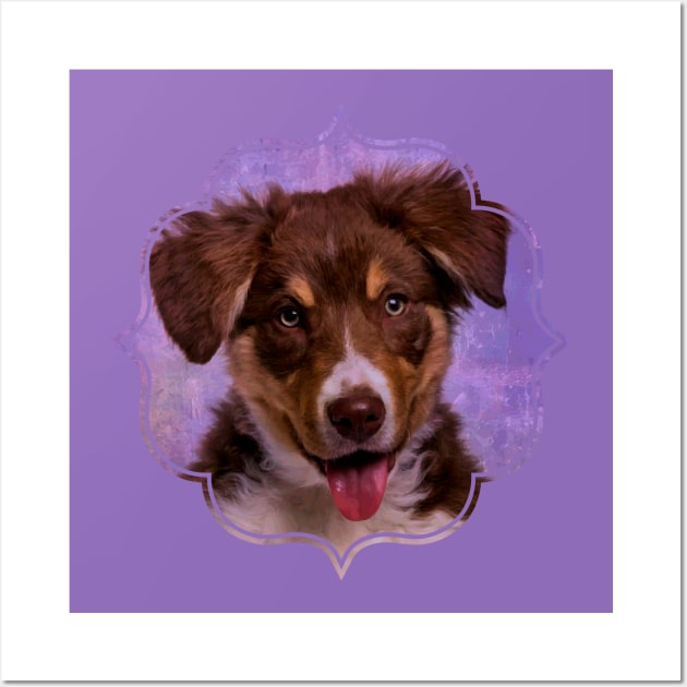 Border Collie Puppy Wall Art by Nartissima